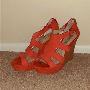 I.N.C orange wedges size 7
